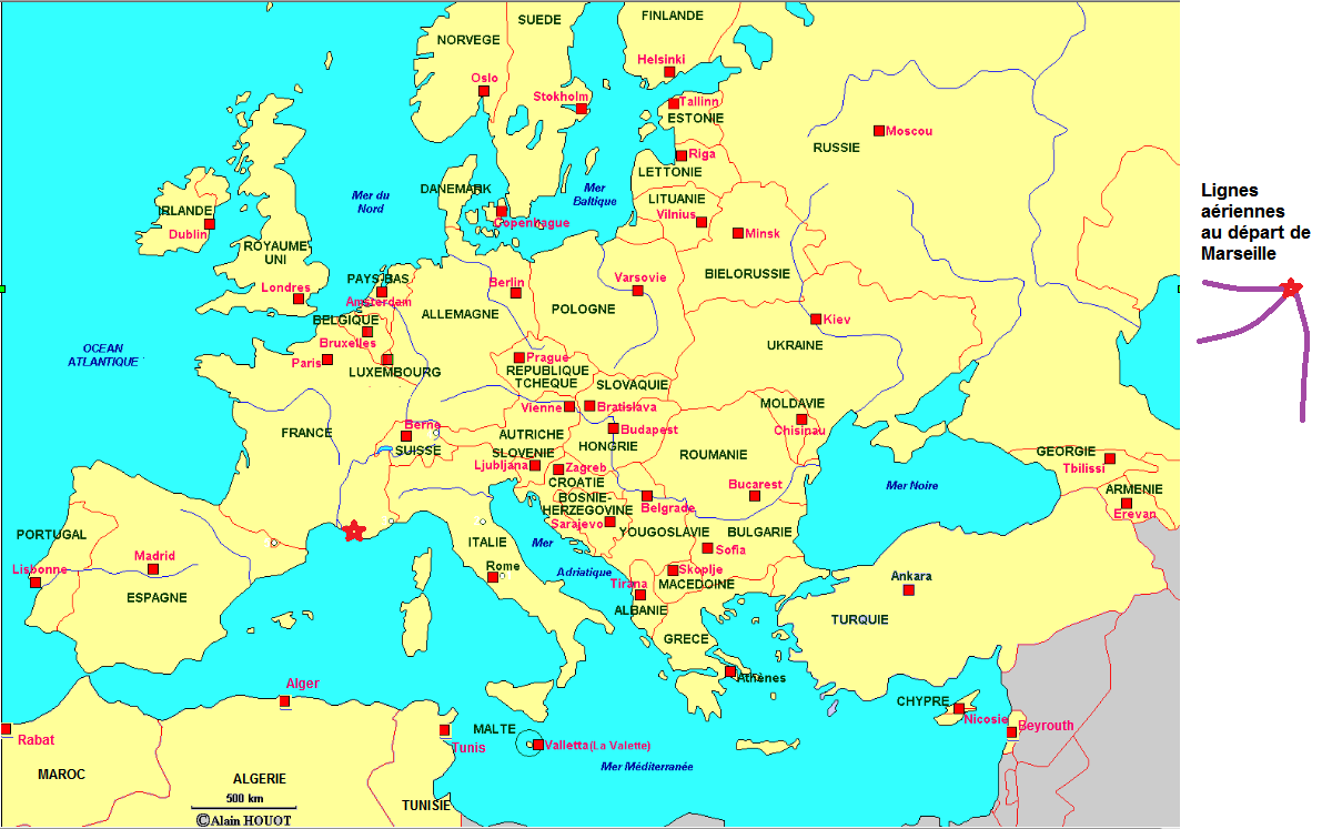 carte europe cm1